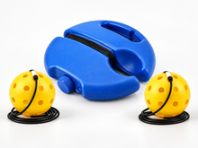 PickleJoy Solo Trainer kit with base and two tethered pickleballs