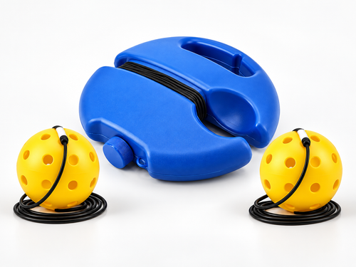 PickleJoy Solo Trainer kit with base and two tethered pickleballs